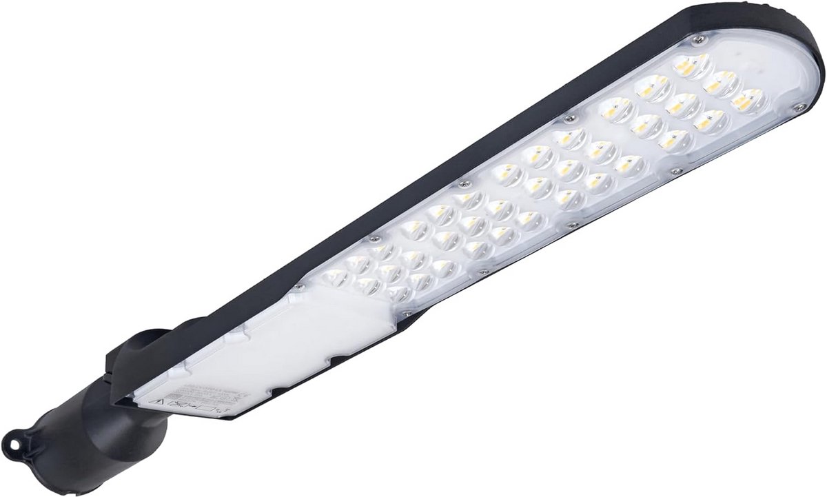 Krachtige LED Straatlamp 100W met Schemersensor en Neutraal Wit Licht 4000K IP65