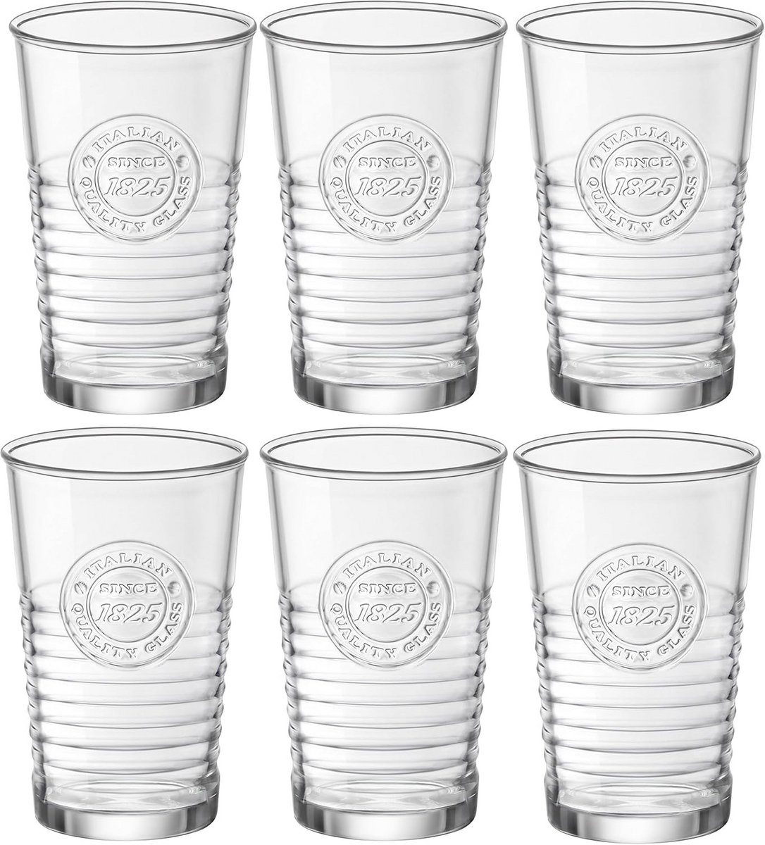 Set Waterglazen van Glas voor Dagelijks Gebruik