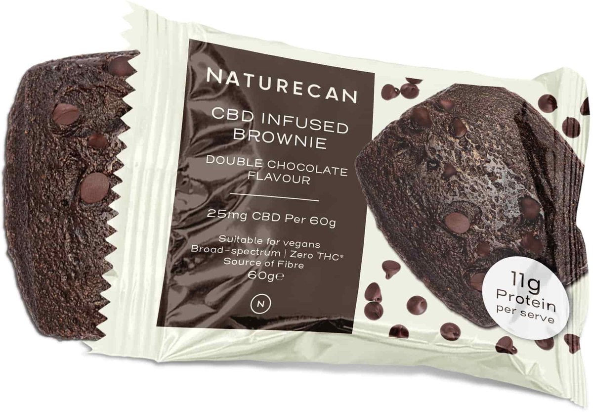 Naturecan CBD Brownies - Double Chocolate - 1 Brownie - THC-vrij
