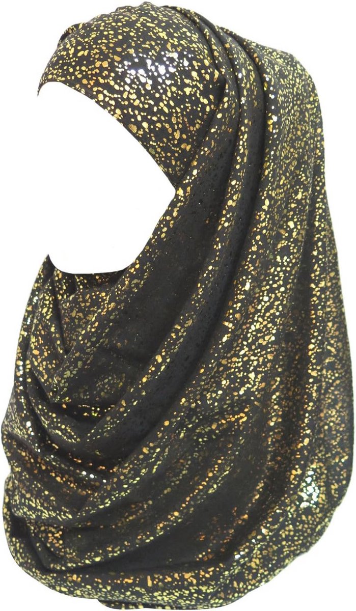 Dames Sjaal met Glitter Effen Kleur - Hoofddoek of Stola voor Elke Gelegenheid