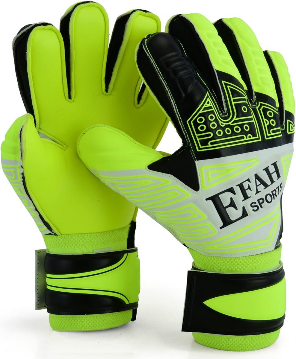 Kinder Voetbal Handschoenen met Fingersave en Dubbele Polsbescherming