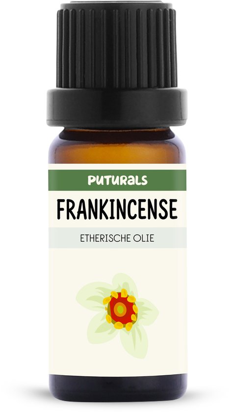 Puturals Frankincense Olie 100% Natuurlijk - 10ml - Puur en Vegan - Frankincense Etherische Olie voor Huid, Haar en Aromatherapie