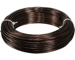 Bruin aluminiumdraad voor bloemisterij, sieraden en knutselen, Ø2mm, 6