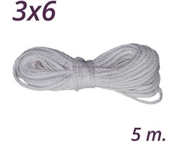 Kaars Lont | HNL 3x6 | 5 meter | Wick | Pit | Wiek | Kaarsenlont.