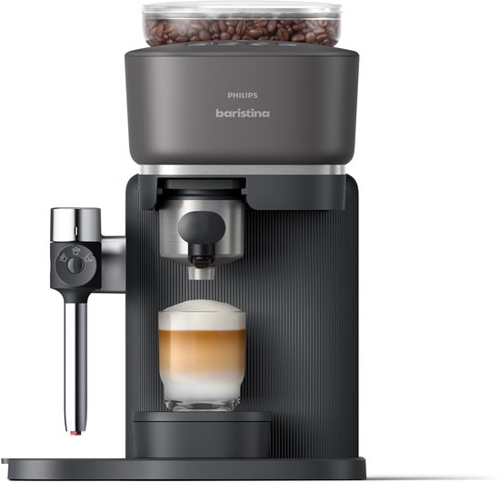 Philips Baristina Latte - BAR400/60 - Espressomachine - Pistonmachine - Cappuccino - Automatische Melkopschuimer - Zwart