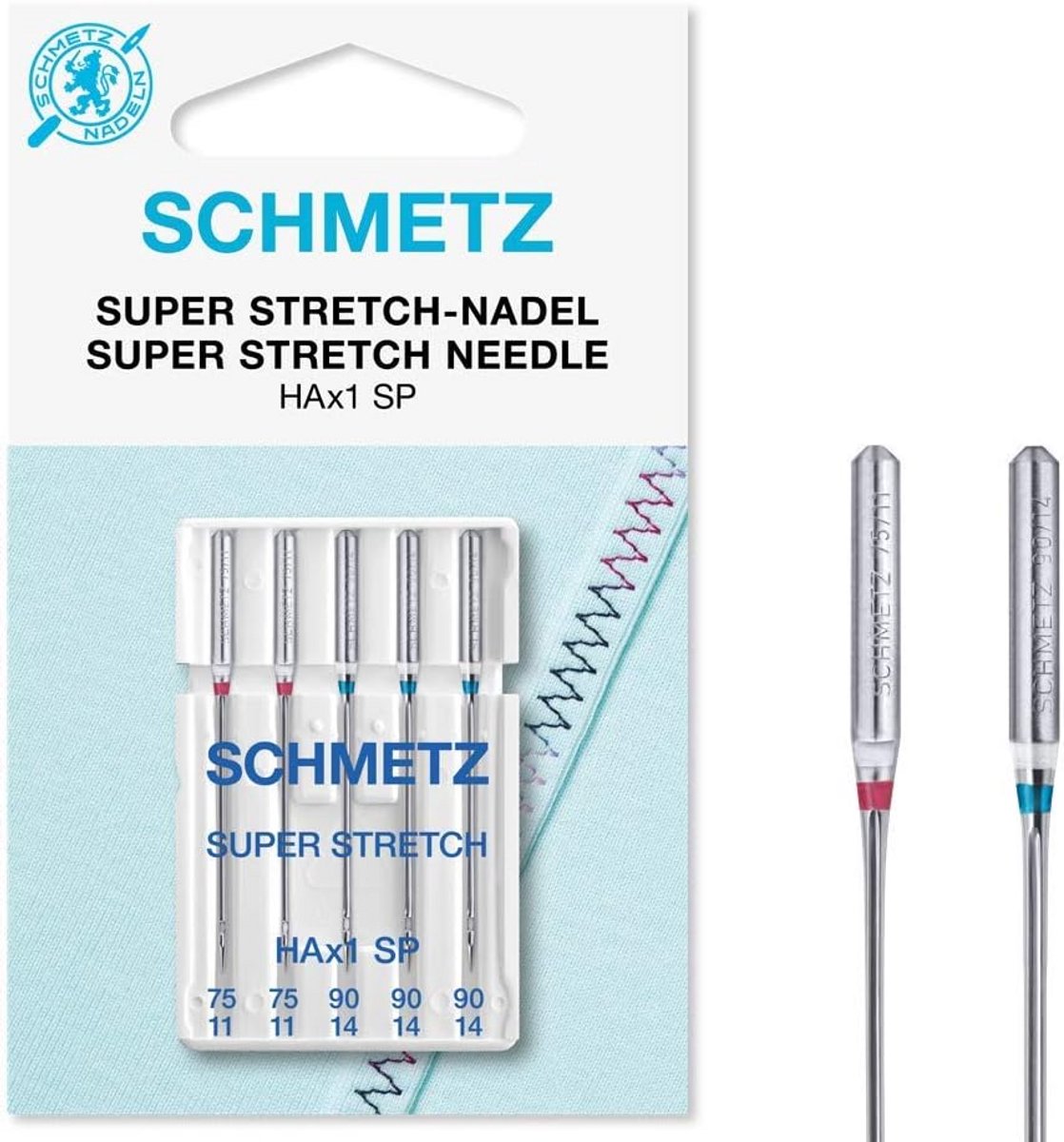 Naaimachine Naalden Set voor Elastische Stoffen - Super Stretch HAX1SP