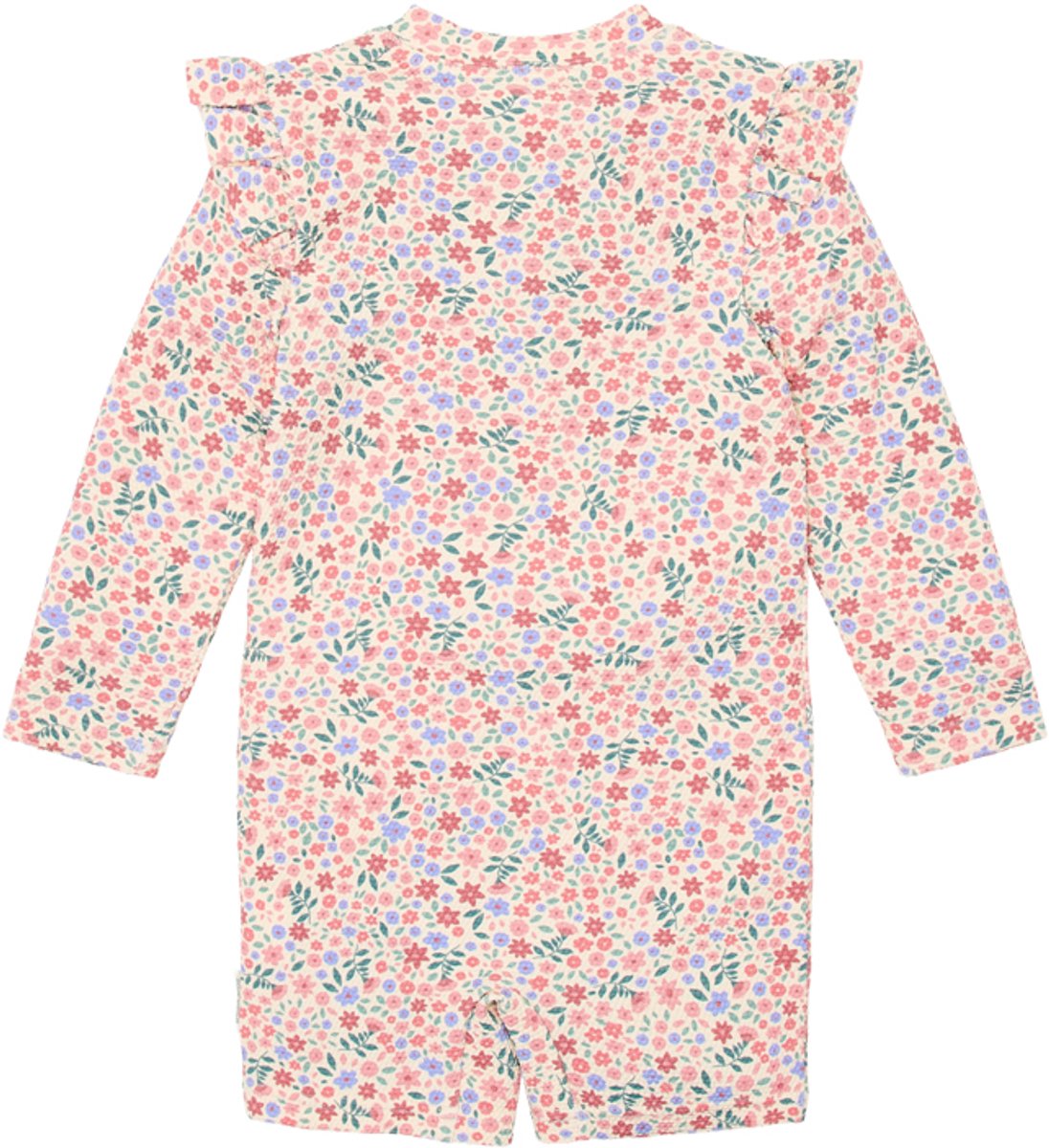 Little Dutch Zwempak Lange Mouwen - Dreamy Flowerfield Roze