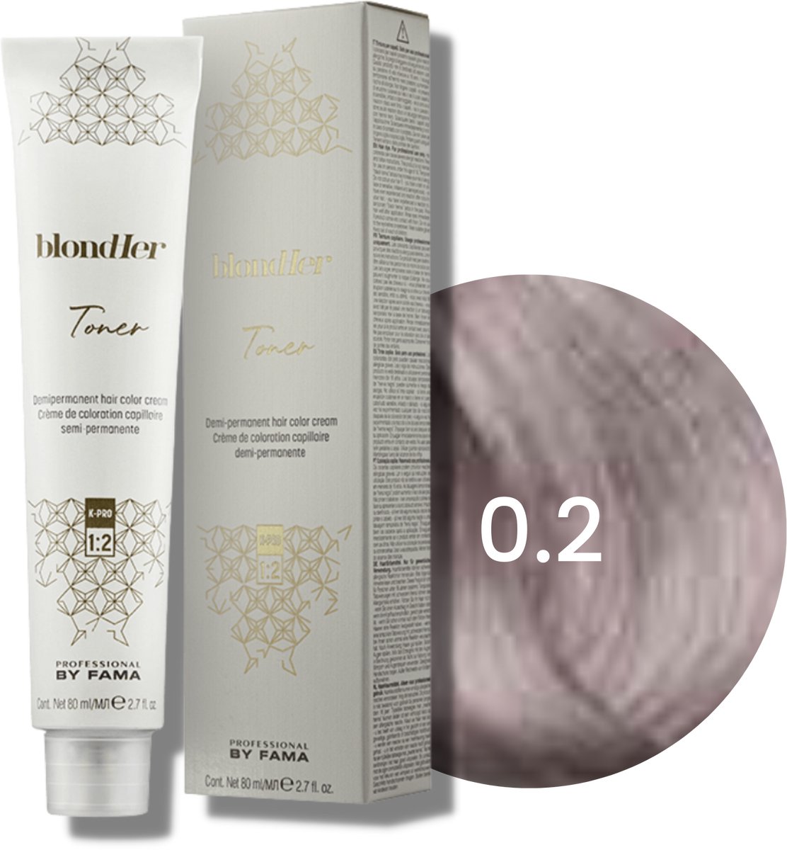 BY FAMA BLONDHER Toner semi-permanente haartoner 80 ml