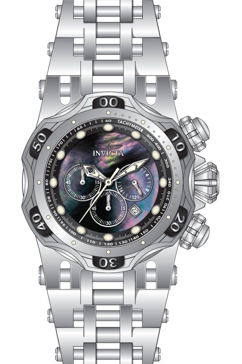 Invicta Fusion 49168 Heren Horloge - Waterdicht - Analoog - Quartz Uurwerk - Roestvrij Staal met parelmoeren Wijzerplaat - 54mm