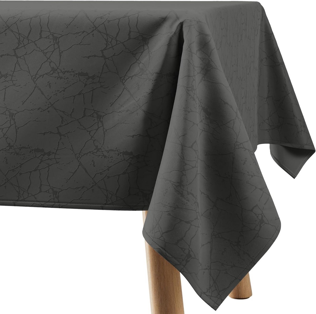 Tafelkleed 140 x 180 cm Rood Binnen en Buiten Wasbaar met Monsterpatroon