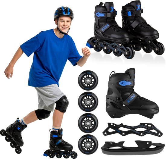New Sports Rollers Noir/Bleu ABEC 7, Taille 35-38 New Sports Rollers Noir/Bleu ABEC 7, Taille 35-38