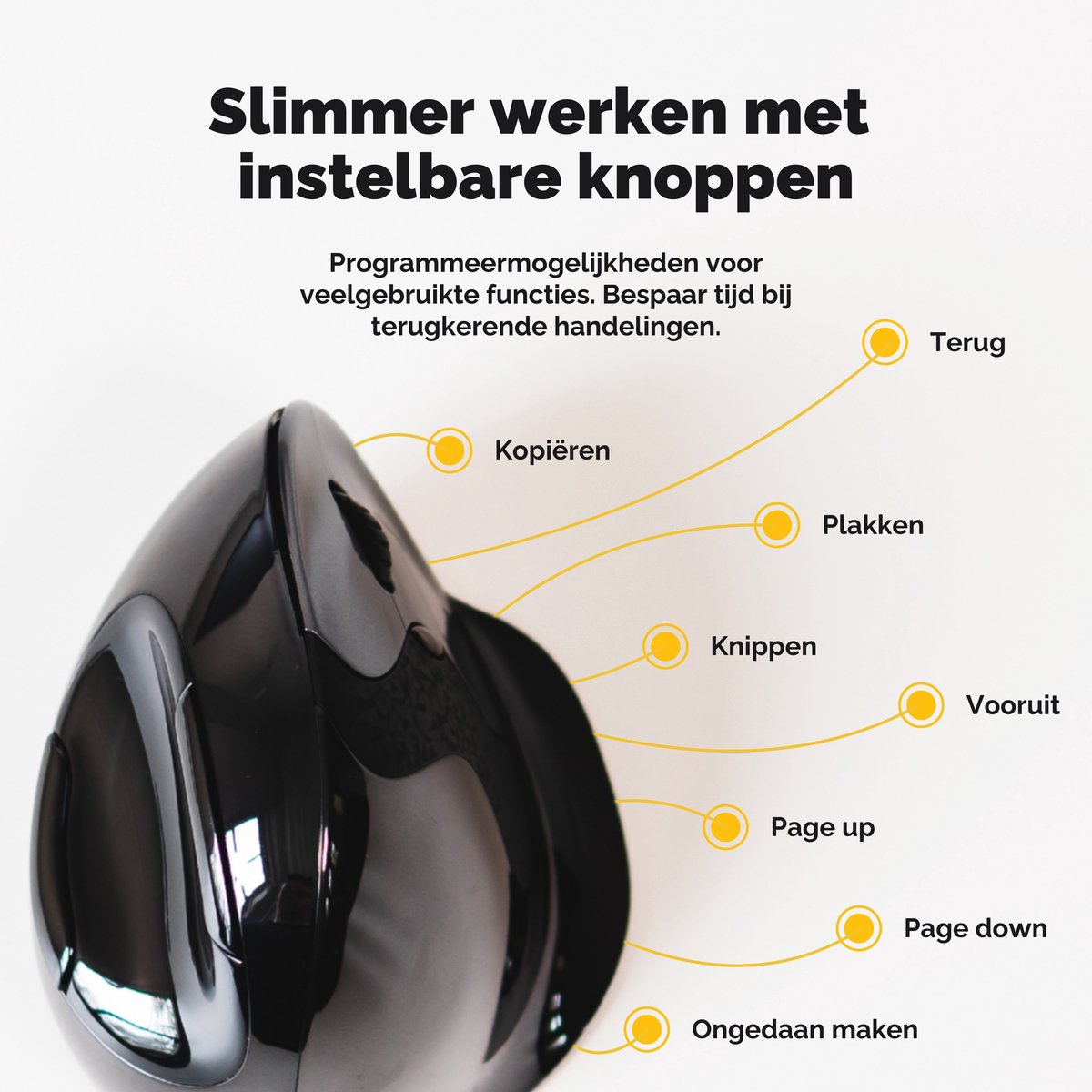 Evoluent Verticale Muis D - Draadloos, Small, Ergonomisch thumbnail 2