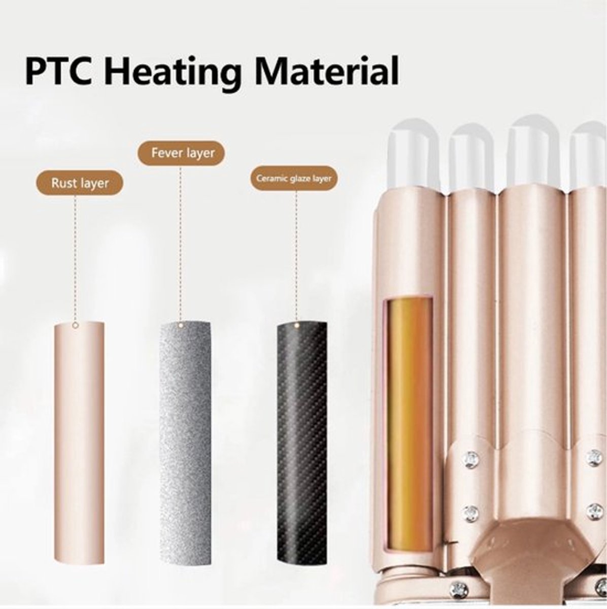 Five Barrel Golvenkrultang 5 in 1 Automatische Krultang - afbeelding 3