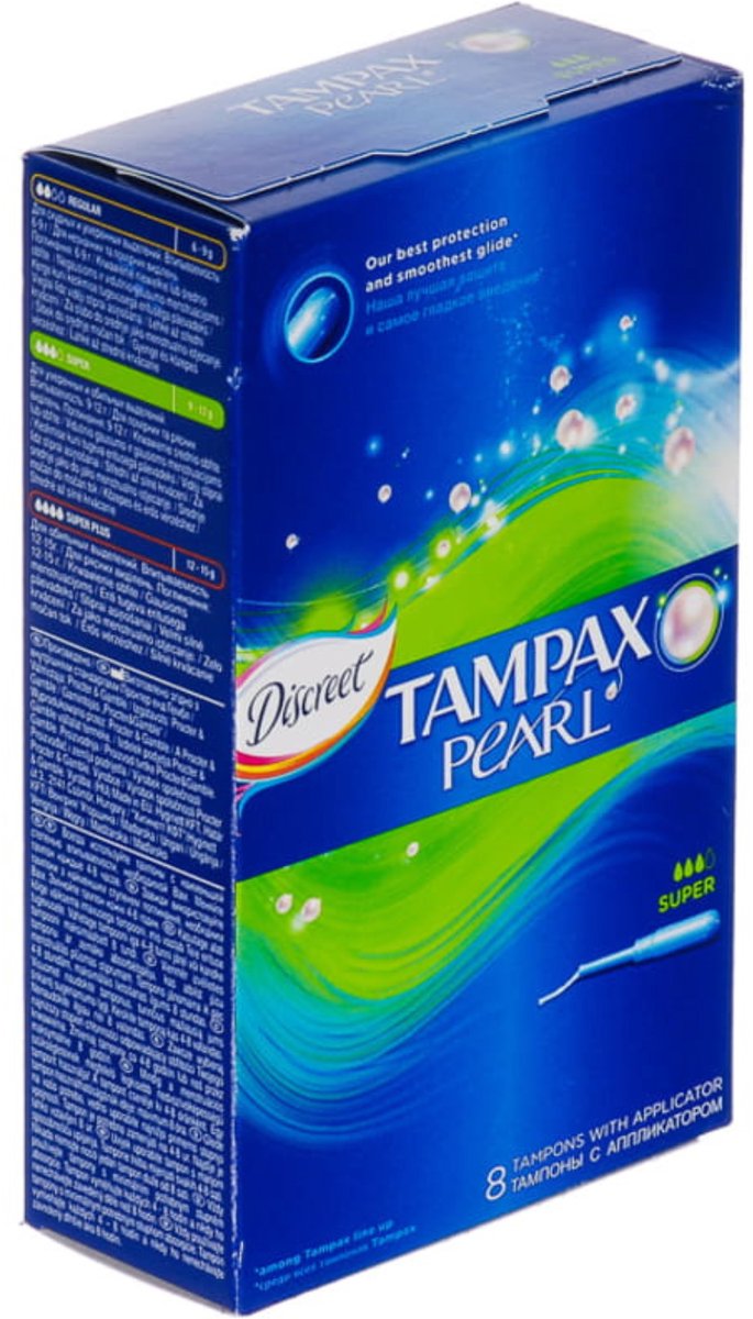 Tampax Pearl Tampons Super Absorberend - 8 Stuks