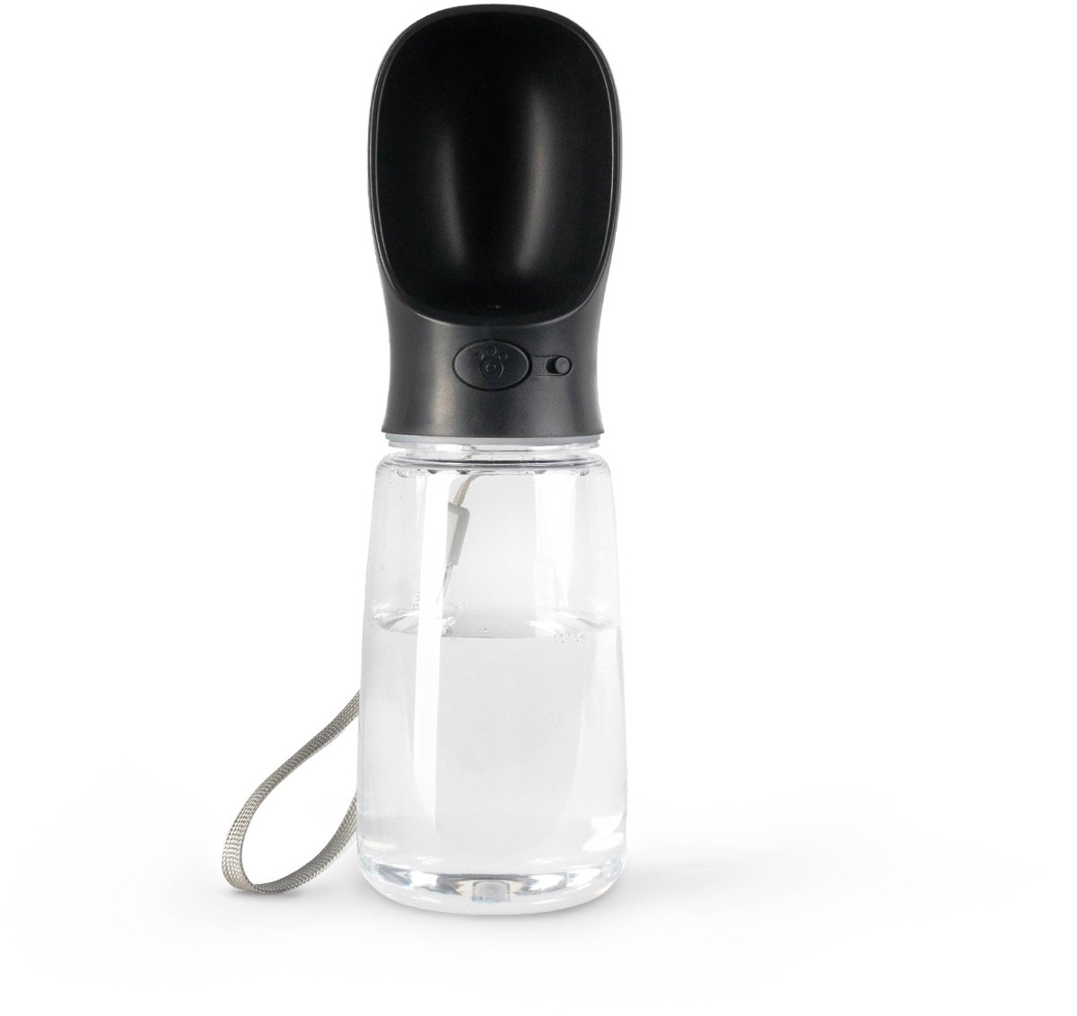 lionto honden drinkfles, licht, lekvrij & met drukknop, 500 ml zwart