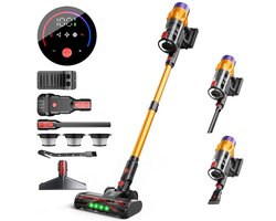 550W Draadloze Stofzuiger - Stofzuiger - Handstofzuiger - 35kPa Zuigkracht & 40 Min Batterij - Kleuren Touchscreen & Anti-klit Borstel - Voor Thuis, Kantoor & Huisdieren