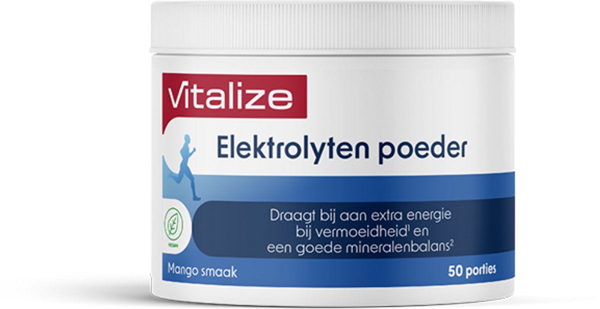 Vitalize Elektrolyten Poeder Mango 200 gram | Voor intensieve inspanningen - Kan het gebrek aan energie helpen verminderen¹,²
