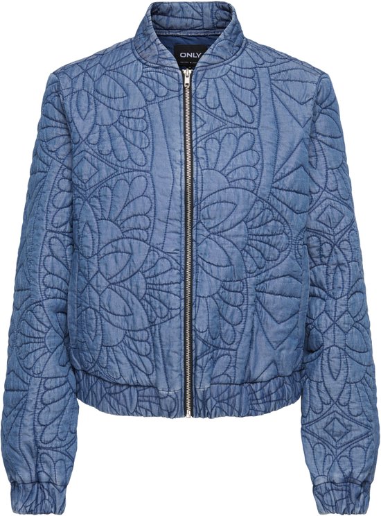 Only Vest Onlkatrina Quilt Emb Jacket Otw 15377734 Medium Blue Denim Dames Maat - S