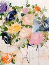 IXXI Verity, Leigh Viner - 60 x 80 cm - Support de suspension gratuit - Grandes œuvres d'art et affiches murales - Illustrations, Aquarelle, Coloré, Abstrait, Chambre