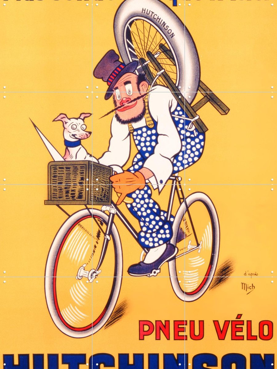 IXXI Hutchinson, Bridgeman Images - 60 x 80 cm - Gratis ophangtool - Grote wanddecoratie en posters - Illustraties, Vintage, Kleurrijk, Cartoonesk