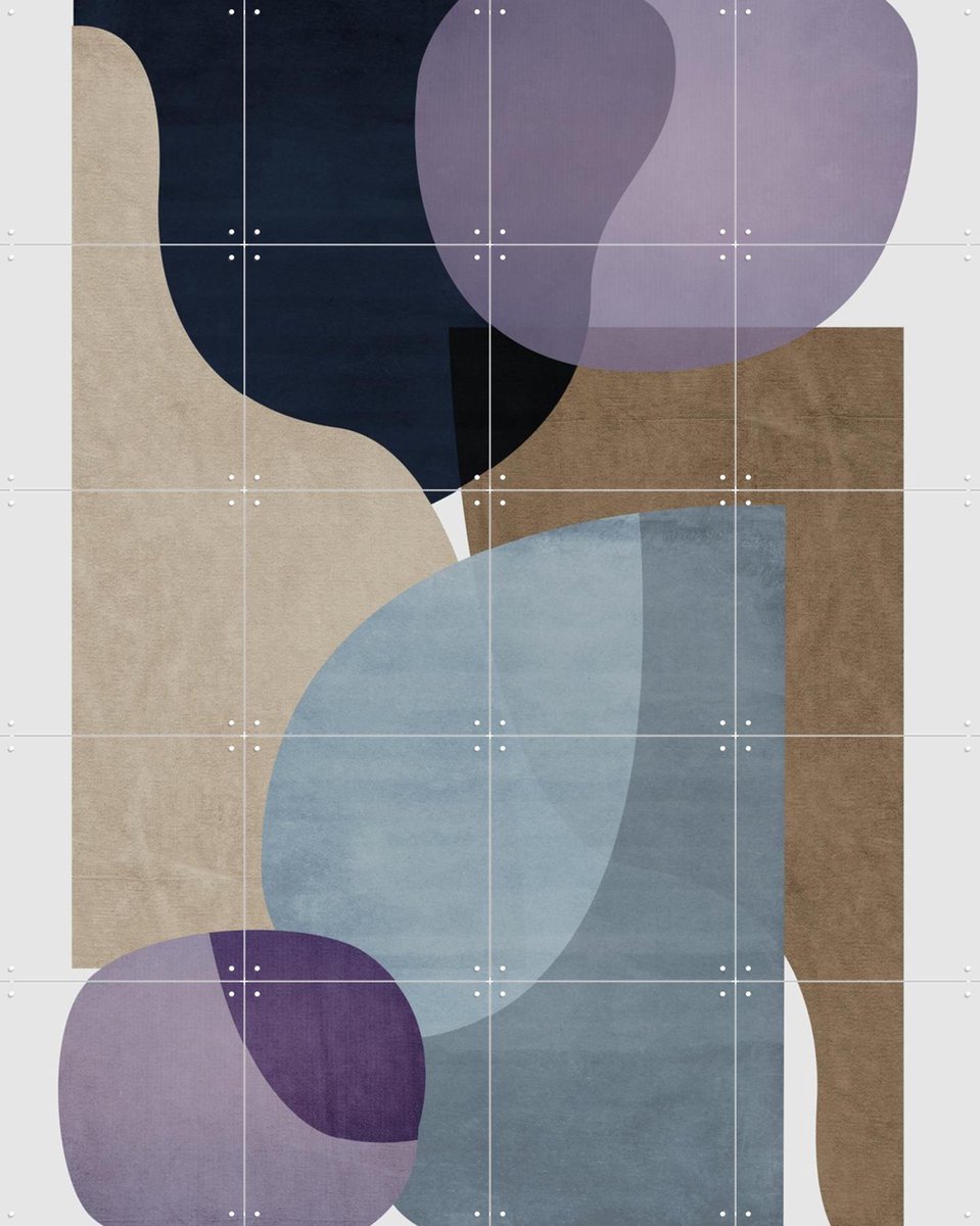 IXXI Graphic 193A, Mareike Böhmer - 80 x 100 cm - Gratis ophangtool - Grote wanddecoratie en posters - Abstract, Geometrische Kunst, Slaapkamer
