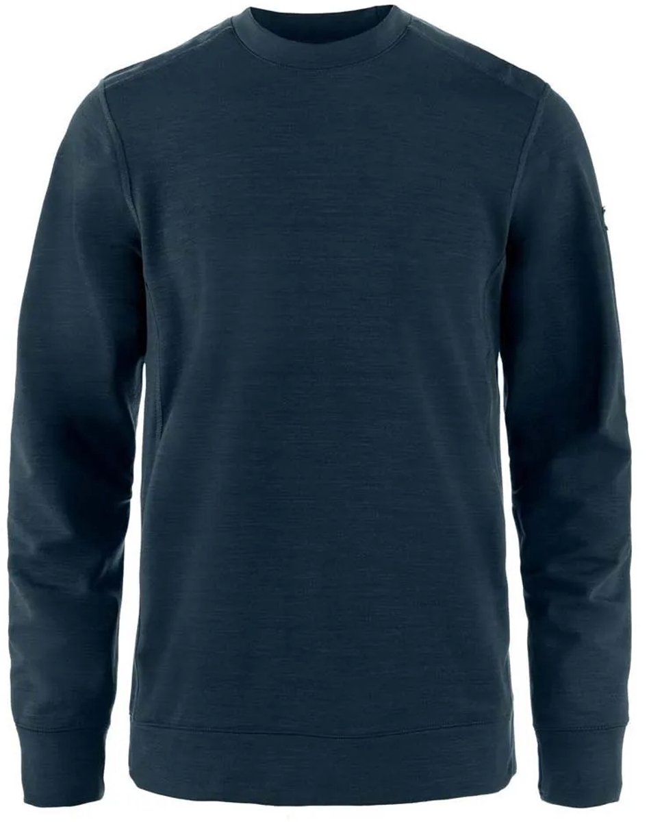 Fjällräven Keb Fleece Crew Neck - Trui - Heren - Blauw - Maat XL