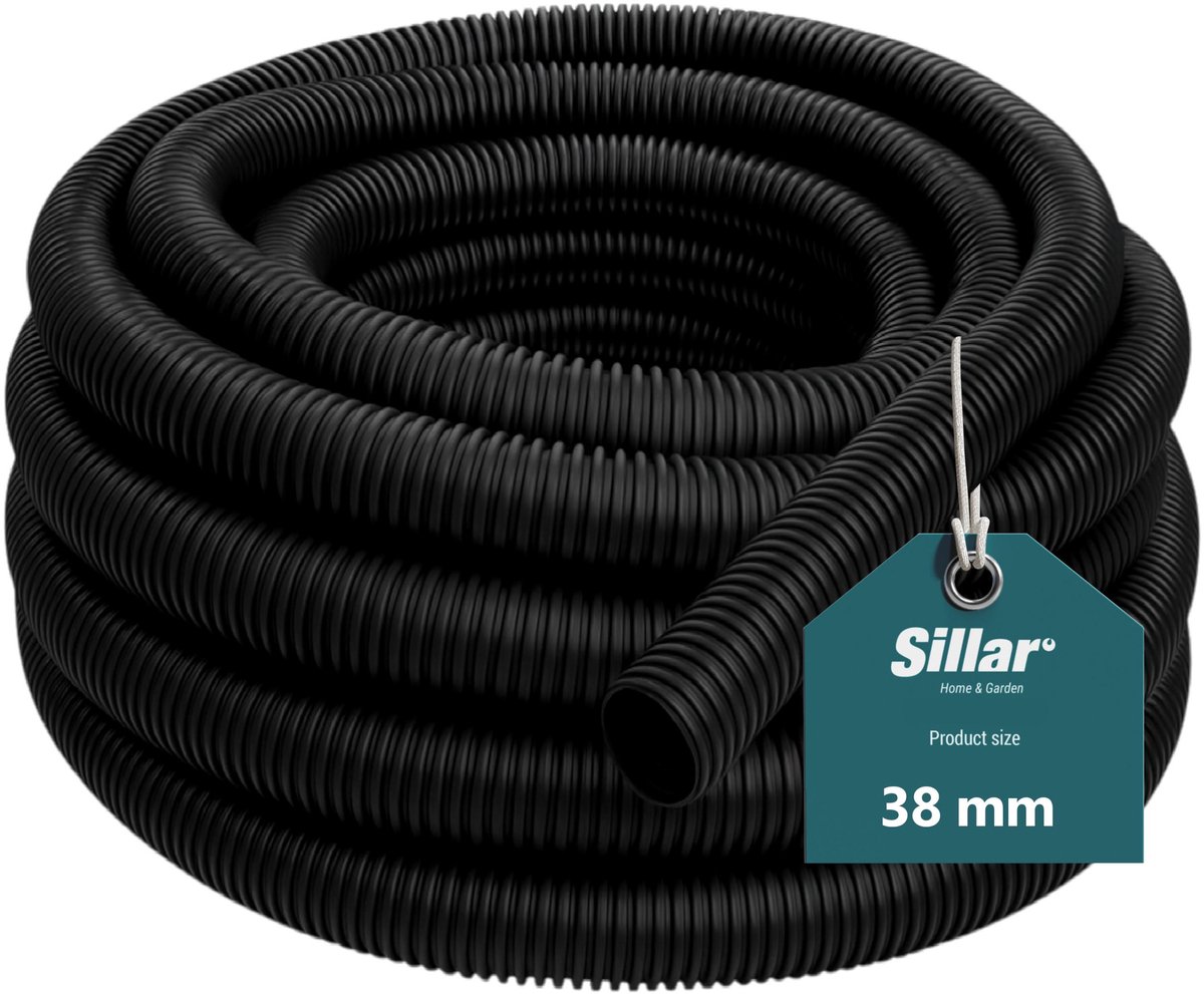 Sillar Stofzuigerslang 38mm - Universele Zuigslang voor Stofzuiger – Flexibele – Op Lengte - 10 m (10 x 1m)