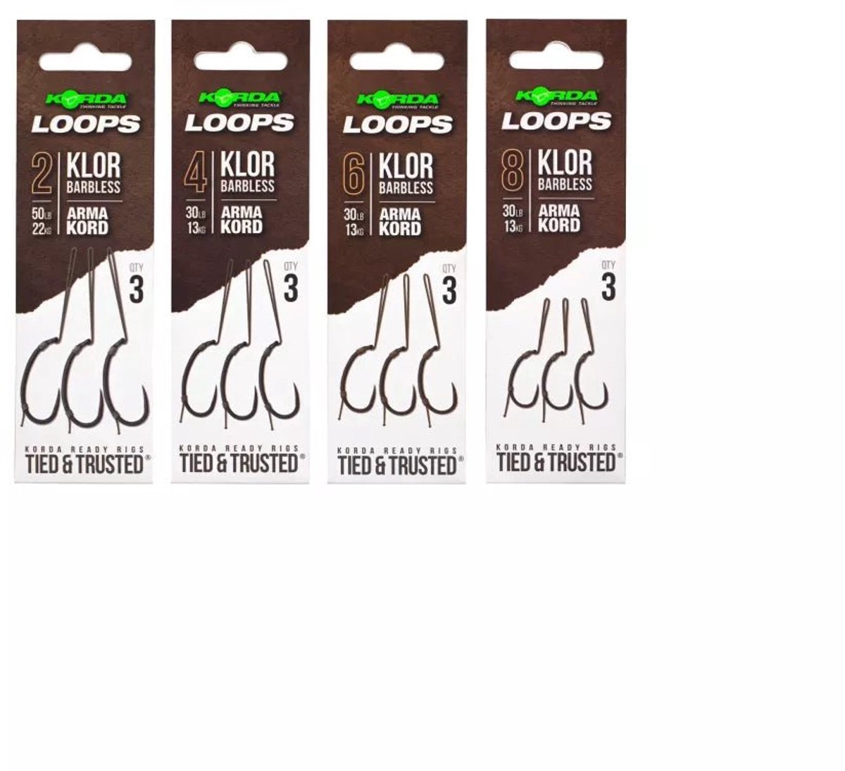 Korda Loop Rigs Klor Barbless #4