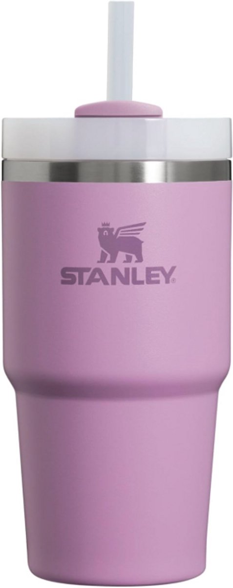 Stanley Quencher H2.0 Tumbler met Rietje 20oz | 3-standen deksel | 8–10 uur koud & 30–38 uur ijskoud | Vaatwasmachinebestendig | Ideaal voor onderweg | Lilac