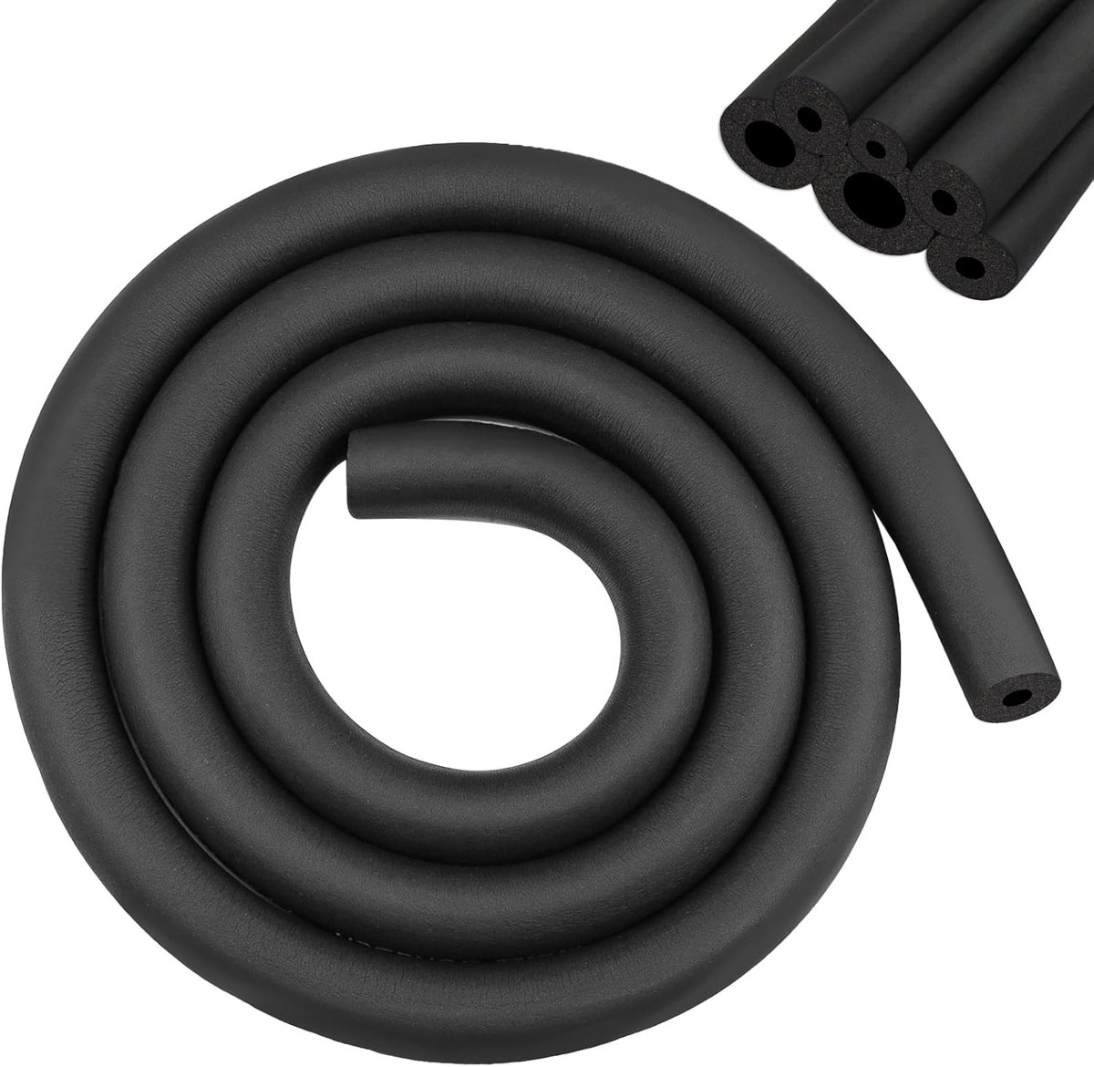 Rubber Tube Isolatie - Foam Tube Isolatie - Zachte Foam - Voor Tube Isolatie - Fitness Apparatuur - Koperbuis - 1.8 m - Zwart