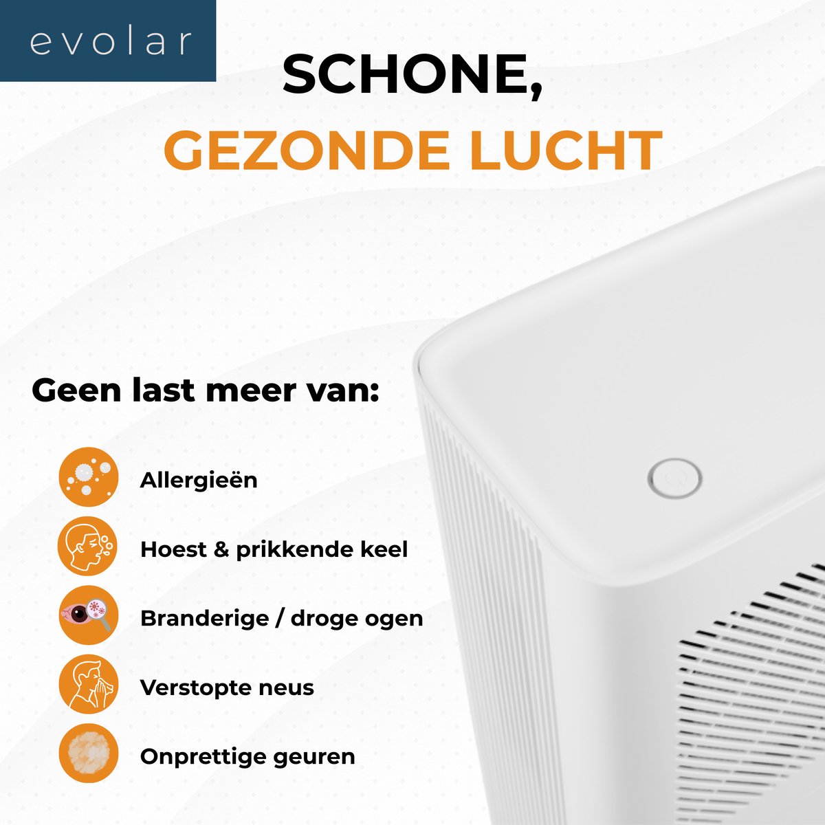 Evolar Luchtreiniger met HEPA-Filter en Ontvochtiger - 200 CADR m3/u - 2-in-1 - Air Purifier - EVO-DH65 — afbeelding 3