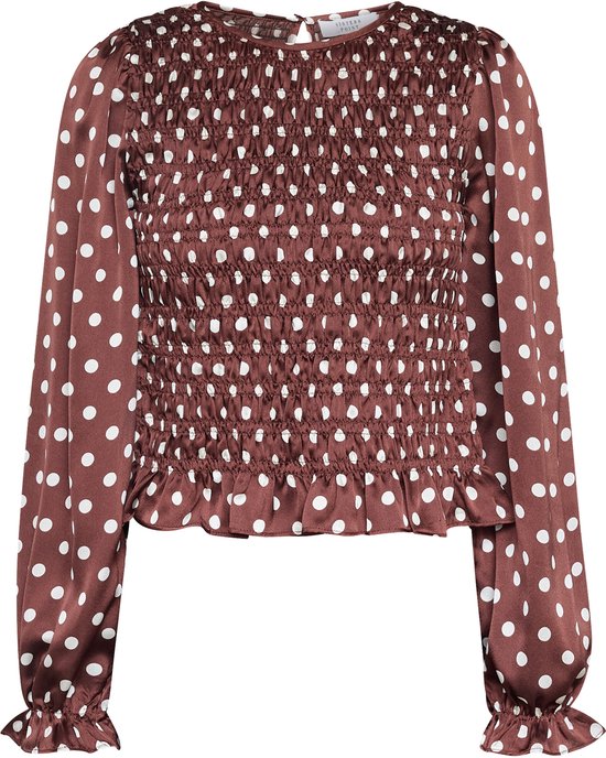 SISTERS POINT Nix-ls15 - Dames Blouse - Brown - Maat XL