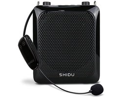 MELVRA Spraakversterker - 25W Draadloos PA-Systeem - Met UHF Headset Microfoon - Bluetooth - Draagbare Stemversterker voor Leraren, Fitness & Rondleiding - Zwart