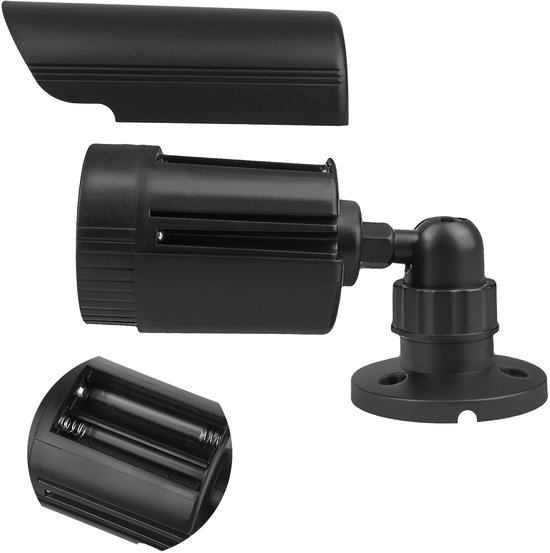 Dummy camera IR-LED's, zwart, voeding 2xAA, ABS, IR1800 B - Set met batterijen van Merkloos — afbeelding 5