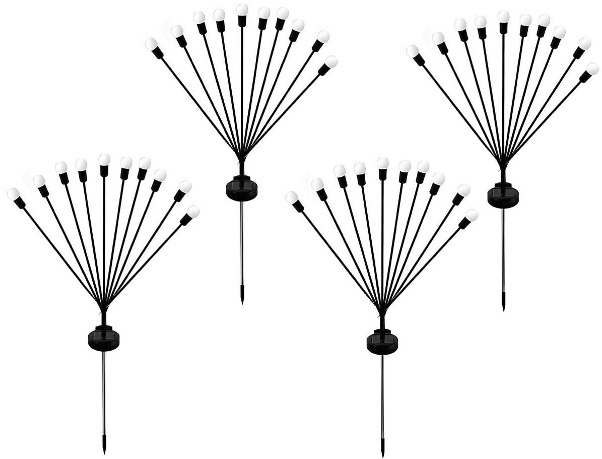 Set van 4 zonnebakens met 10 lampen H73CM LYRA