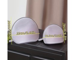 Zes halfronde waszakken Geschikt voor bh's, Geschikt voor het wassen van diverse bh's, ondergoed, sokken en andere kleine kledingstukken. Ze Geschikt voorkomen dat kleding in de knoop raakt, vervormt of slijt, en beschermen deze tegen beschadiging.