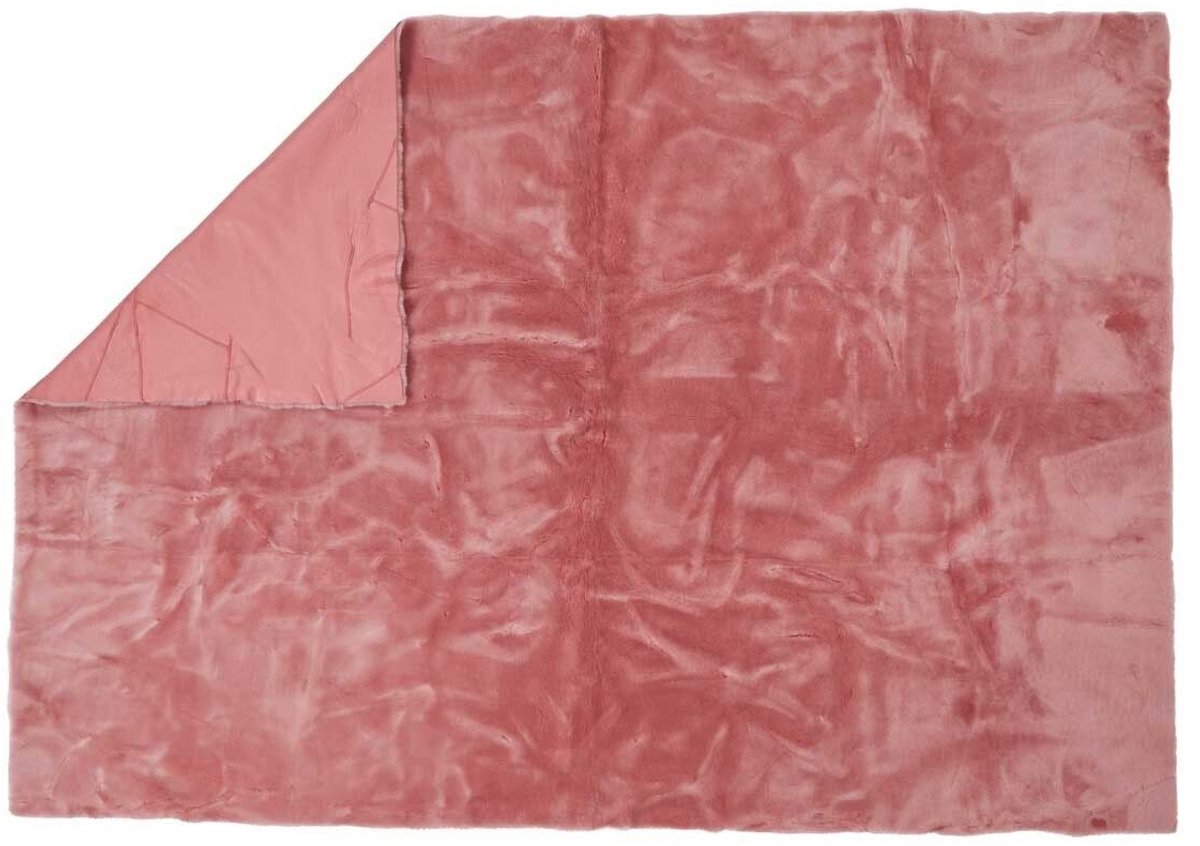 Sheepskin House - Plaid van Kortharige Schapenvacht - Tweezijdig - 140x200cm - 140x200 cm
