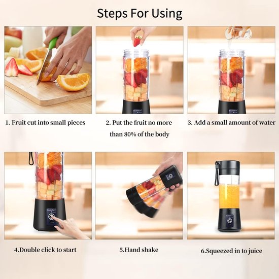 Keukengerei - Sapcentrifuge - slowjuicer - sapcentrifuges groenten en fruit - keuken gadgets - kunststofmateriaal - Zwart — afbeelding 3
