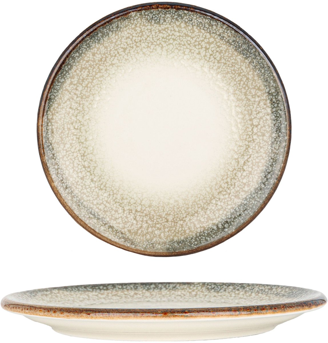 By Bone Dessertbord - Spazio - Porselein - 23 cm - set van 6