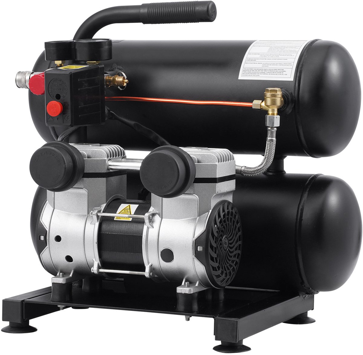 VEVOR Compressor 18l Luchtcompressor 120psi Perslucht 650w Fluistercompressor – foto 2