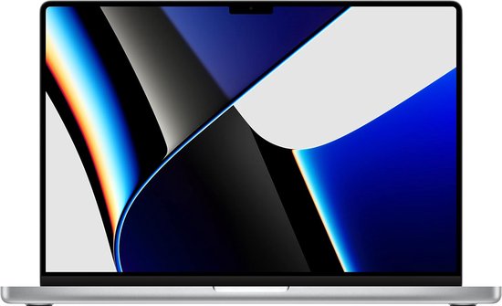 MacBook Pro 16" 2021 M1 Max 10 cores CPU 32 cores GPU 32GB 1TB SSD Silver QWERTY - Apple - Hoofdafbeelding