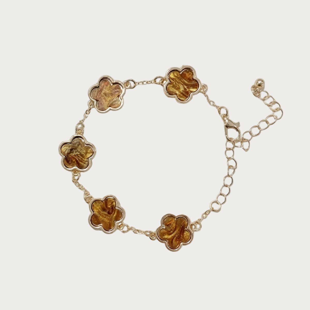 Belle - Armband - Brown - Stainless Steel