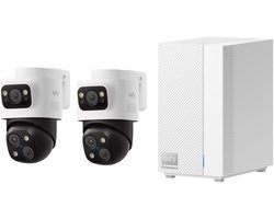 eufy HomeBase professional S1 + 2x eufy PoE Bullet-PTZ Cam S4 Kogel (vorm) caméra de sécurité IP intérieur et extérieur 3840 x 2160 Pixels Plafond - Avantage groupé