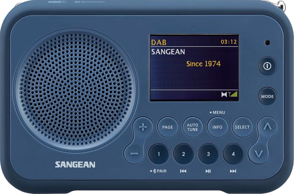 DAB+ FM Radio Compact Draagbaar met Verlicht LCD Display