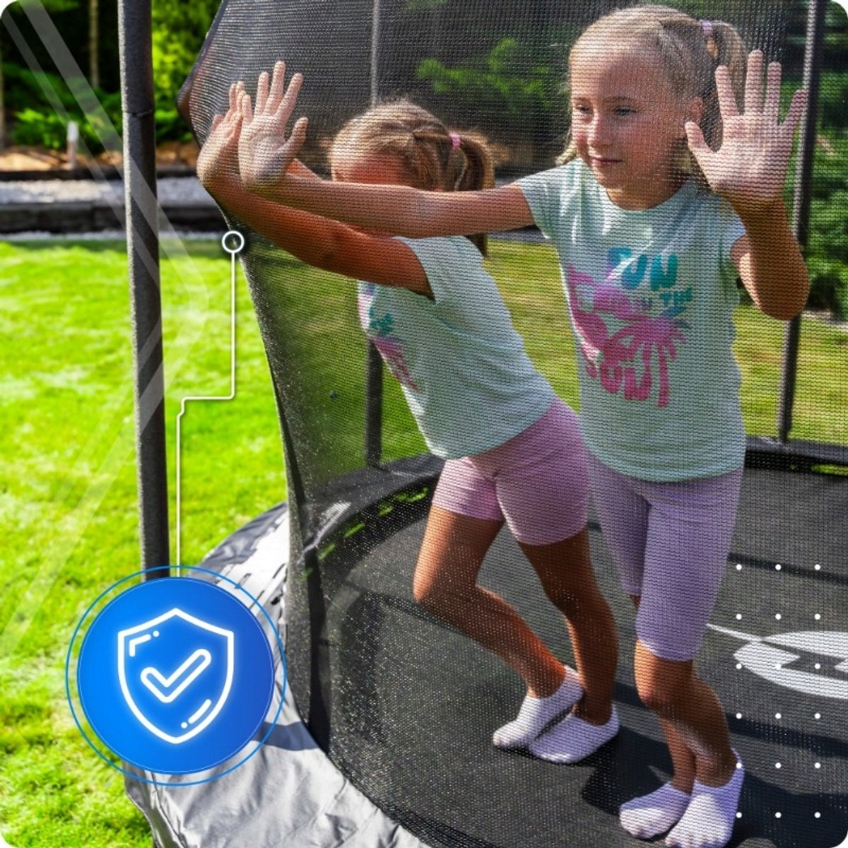 Thunder Trampoline 140 cm – Ronde Trampoline – Max. 50 kg - Zwart — afbeelding 11
