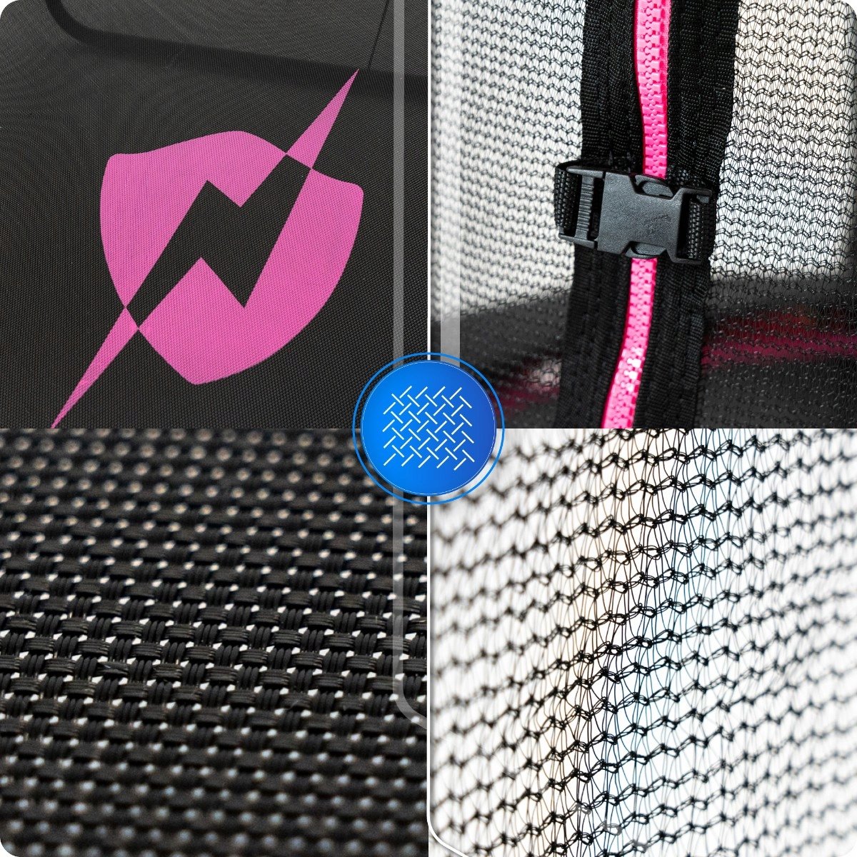 Thunder Trampoline 140 cm – Ronde Trampoline – Max. 50 kg – Roze — afbeelding 9