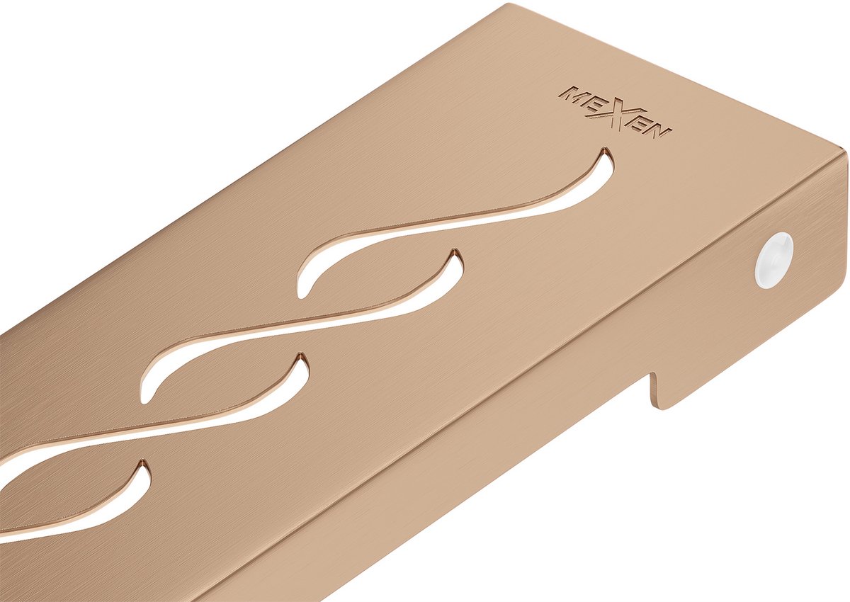 Mexen Flat M18 afdekking voor liniaire afvoer 90 cm, geborsteld koper - 1C23090