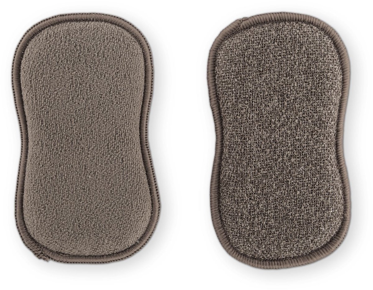 Tiseco Essentials Spons - Set van 3 - 16 x 9cm - Grijs