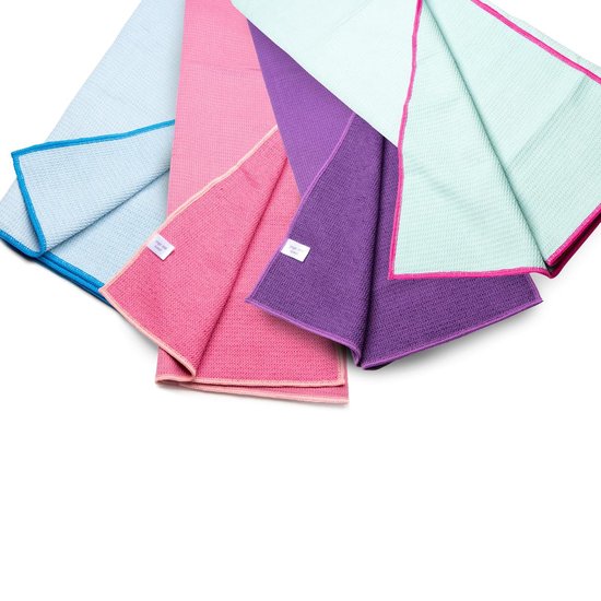Matchu Sports - Yoga handdoek - Yoga handdoek anti slip - Yoga towel - 183 x 61 cm - Royal Purple van Matchu Sports — afbeelding 4