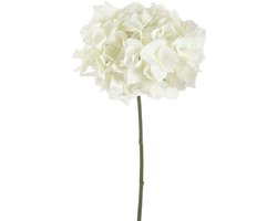 Viv! Home Luxuries Hortensia - zijden bloem - wit - 48cm